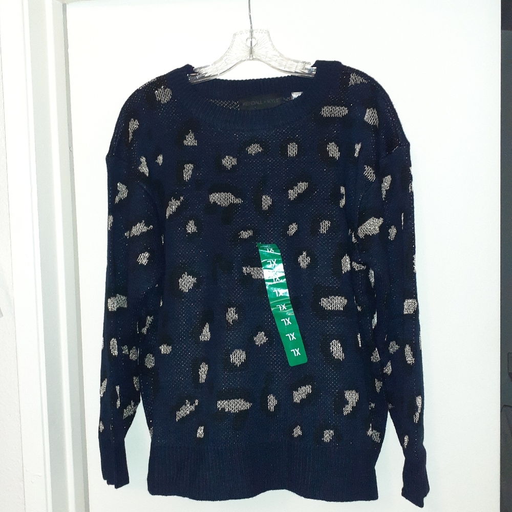 Sweater X-Large cheetah print. Nwt